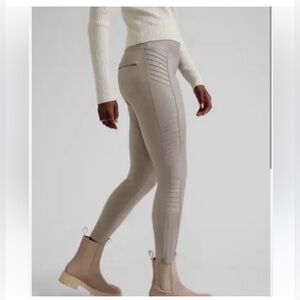 ATHLETA DELANCEY MOTO TIGHT SIZE XS nude color